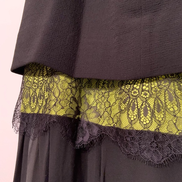 ♦️ NWT BCBG MaxAzria Jamysen Maxi Strapless Formal Dress - Gown Neon Chiffon - Picture 15 of 16